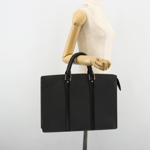 LOUIS VUITTON Taiga Porte Documents Rozan Bag Ardoise M30052 LV Auth ka4757