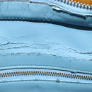 LOUIS VUITTON Monogram Vernis Houston Hand Bag Baby Blue M91005 LV Auth ka476-10