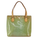 LOUIS VUITTON Monogram Vernis Houston Hand Bag Baby Blue M91005 LV Auth ka476-13