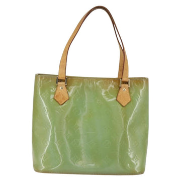 LOUIS VUITTON Monogram Vernis Houston Hand Bag Baby Blue M91005 LV Auth ka476 - 0