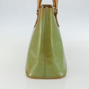 LOUIS VUITTON Monogram Vernis Houston Hand Bag Baby Blue M91005 LV Auth ka476-4