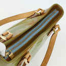 LOUIS VUITTON Monogram Vernis Houston Hand Bag Baby Blue M91005 LV Auth ka476-6