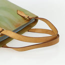 LOUIS VUITTON Monogram Vernis Houston Hand Bag Baby Blue M91005 LV Auth ka476-7