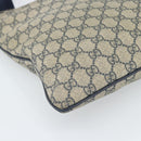 GUCCI GG Supreme Shoulder Bag PVC Navy Silver 201446 Auth ka4760-14
