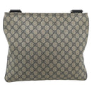 GUCCI GG Supreme Shoulder Bag PVC Navy Silver 201446 Auth ka4760-2