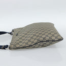 GUCCI GG Supreme Shoulder Bag PVC Navy Silver 201446 Auth ka4760-3