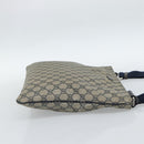 GUCCI GG Supreme Shoulder Bag PVC Navy Silver 201446 Auth ka4760-4
