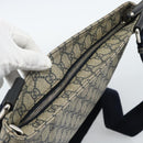 GUCCI GG Supreme Shoulder Bag PVC Navy Silver 201446 Auth ka4760-6