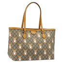GUCCI GG Supreme Tote Bag PVC Beige Gold 631685 Auth ka4761M-1