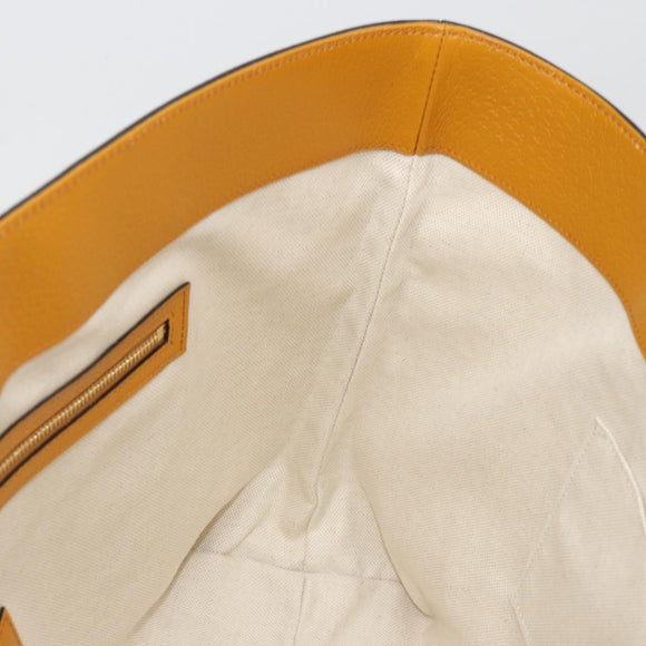 GUCCI GG Supreme Tote Bag PVC Beige Gold 631685 Auth ka4761M