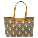 GUCCI GG Supreme Tote Bag PVC Beige Gold 631685 Auth ka4761M-3