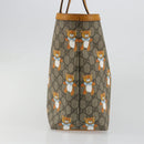 GUCCI GG Supreme Tote Bag PVC Beige Gold 631685 Auth ka4761M-5