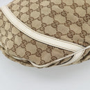 GUCCI GG Canvas Shoulder Bag Beige Gold 204940 Auth ka4762-11