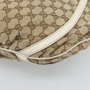 GUCCI GG Canvas Shoulder Bag Beige Gold 204940 Auth ka4762-12