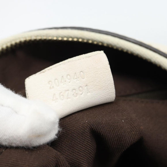 GUCCI GG Canvas Shoulder Bag Beige Gold 204940 Auth ka4762