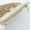 GUCCI GG Canvas Shoulder Bag Beige Gold 204940 Auth ka4762-6