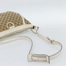 GUCCI GG Canvas Shoulder Bag Beige Gold 204940 Auth ka4762-7