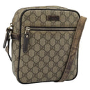 GUCCI GG Supreme Shoulder Bag PVC Beige Gold 233268 Auth ka4763-1