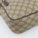 GUCCI GG Supreme Shoulder Bag PVC Beige Gold 233268 Auth ka4763-16