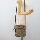 GUCCI GG Supreme Shoulder Bag PVC Beige Gold 233268 Auth ka4763-24