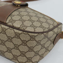 GUCCI GG Supreme Web Sherry Line Bag PVC Beige Gold 89 02 032 Auth ka4764-14