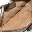 GUCCI GG Supreme Web Sherry Line Bag PVC Beige Gold 89 02 032 Auth ka4764-10