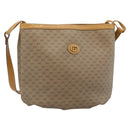 GUCCI Micro GG Supreme Shoulder Bag PVC Beige Gold Auth ka4765-1