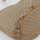 GUCCI Micro GG Supreme Shoulder Bag PVC Beige Gold Auth ka4765-13