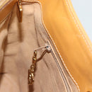 GUCCI Micro GG Supreme Shoulder Bag PVC Beige Gold Auth ka4765-18