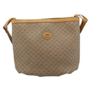 GUCCI Micro GG Supreme Shoulder Bag PVC Beige Gold Auth ka4765-2
