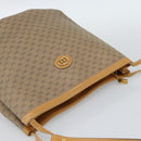 GUCCI Micro GG Supreme Shoulder Bag PVC Beige Gold Auth ka4765-6
