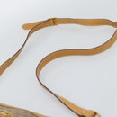 GUCCI Micro GG Supreme Shoulder Bag PVC Beige Gold Auth ka4765-8