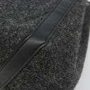 VALENTINO Tote Bag Wool Gray Auth ka4766V-9