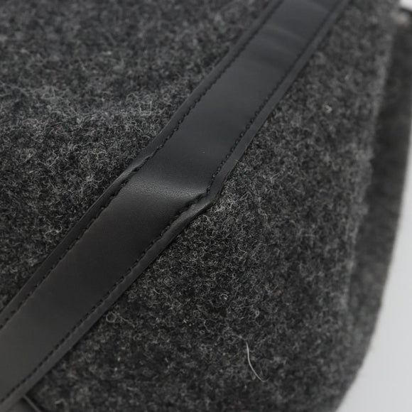 VALENTINO Tote Bag Wool Gray Auth ka4766V