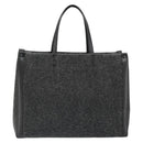 VALENTINO Tote Bag Wool Gray Auth ka4766V-2