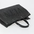 VALENTINO Tote Bag Wool Gray Auth ka4766V-6