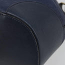 GUCCI Diamante Shoulder Bag Leather Navy Gold 354229 Auth ka4767-14