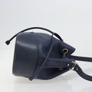 GUCCI Diamante Shoulder Bag Leather Navy Gold 354229 Auth ka4767-3