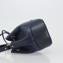 GUCCI Diamante Shoulder Bag Leather Navy Gold 354229 Auth ka4767-4