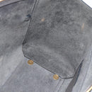 CELINE Micro Belt Hand Bag Leather 2way Gray Gold Auth ka4768V-22