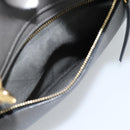 CELINE Micro Belt Hand Bag Leather 2way Gray Gold Auth ka4768V-25