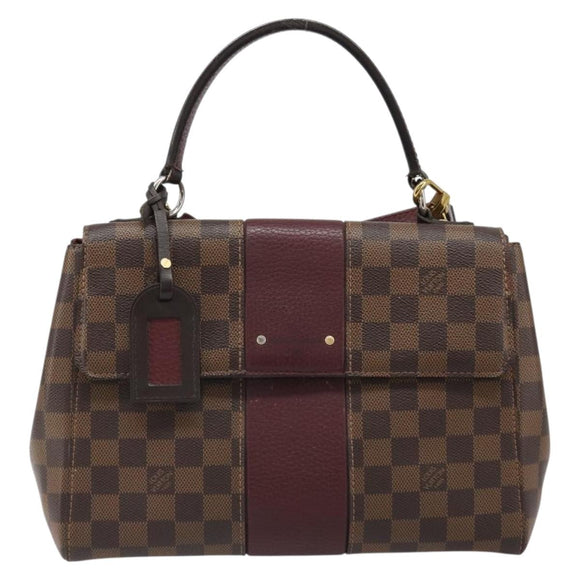 LOUIS VUITTON Damier Ebene Bond Street BB Hand Bag 2way N64416 LV Auth ka4769A