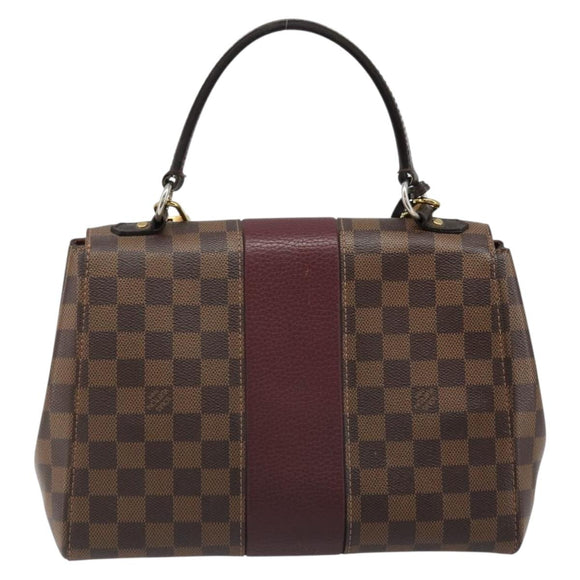 LOUIS VUITTON Damier Ebene Bond Street BB Hand Bag 2way N64416 LV Auth ka4769A