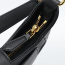 BVLGARI Hand Bag Leather 2way Black Gold Auth ka4770M-19
