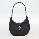 BVLGARI Hand Bag Leather 2way Black Gold Auth ka4770M-27