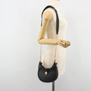 BVLGARI Hand Bag Leather 2way Black Gold Auth ka4770M-29