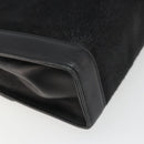 Salvatore Ferragamo Gancini Shoulder Bag Harako leather Black Gold Auth ka4773A-13