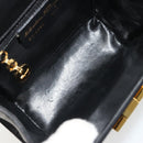 Salvatore Ferragamo Gancini Shoulder Bag Harako leather Black Gold Auth ka4773A-17
