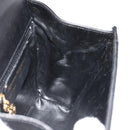 Salvatore Ferragamo Gancini Shoulder Bag Harako leather Black Gold Auth ka4773A-18