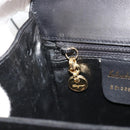 Salvatore Ferragamo Gancini Shoulder Bag Harako leather Black Gold Auth ka4773A-20